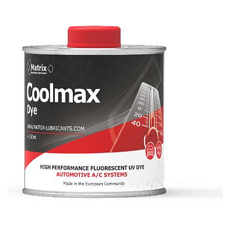 Solutie de contrast Kontrast UV 250ml Barwnik UV Kontrast do sprawdzania szczelnosci ukladu klimatyzacji MATRIX LUBRICANTS COOLMAX DYE 250ML