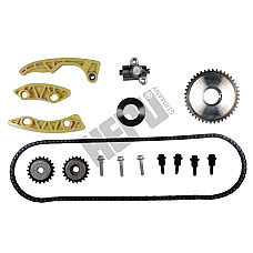 Chit lant de distributie Timing set chain + sprocket ALFA ROMEO 159 BRERA SPIDER CHEVROLET MALIBU FIAT CROMA OPEL ASTRA G SIGNUM SPEEDSTER VECTRA B VECTRA C VECTRA C GTS ZAFIRA A 1.9/2.2/2.4 06.00- HEPU HEP21-0188