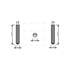 Uscator,aer conditionat Air conditioning drier SUBARU FORESTER 2.0/2.5 02.02-05.08 AVA COOLING SUD089 AVA