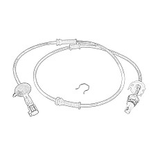 Senzor,turatie roata Senzor ABS Spate Dreapta/Stanga CHRYSLER VOYAGER IV DODGE CARAVAN GRAND 2.4-3.8 02.00- CHRYSLER 05086651AA