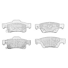 Set placute de frana Spate DODGE DURANGO JEEP GRAND CHEROKEE IV 3.0-6.4 10.10- CHRYSLER 68052386AC