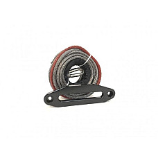 Ropa,banda,bandropa 4x4 Synthetic rope 28m. with aluminium slide length28m diameter:10mm line type: synthetic colour: Grey aluminium slide HUSAR WINCH HWZLS-4X4