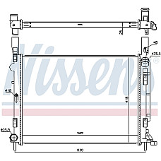 Radiator, racire motor Radiator motor  RENAULT KANGOO BE BOP KANGOO EXPRESS KANGOO II 1.5D NISSENS NIS 637618