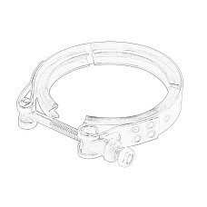 Set montare, sistem de esapament Manifold elements clasp IVECO STRALIS TRAKKER X-WAY OE IVECO 500305816