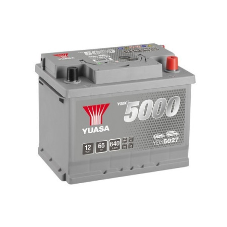Acumulator Pornire Battery YUASA 12V 65Ah/640A YBX5000 Silver High Performance SMF R+ standard 243x175x190 B13 starting YUASA YBX5027