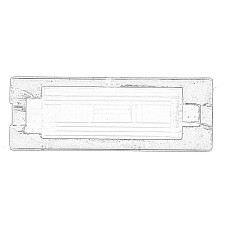 Iluminare numar de circulatie Licence plate lamp  FIAT PANDA 169 09.03-12.12 OE FIAT 71734797