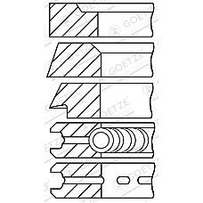 Set segmenti piston Inele de 9144mm STD 238 238 316 6335 ALLIS CHALMERS 5000 CATERPILLAR T V VC CLARK C CY COMPAIR WR CONVEYANCER SS EICHER 3000 GEHL 5000 3.152-AD4.203 GOETZE 08-314600-00