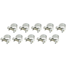 Colier furtun Metal clamp worm gear 10pcs width 10 mm max diam 14mm diameter 13-14 mm material: soft steel steel type: W1 normal Mini-Clip MIKALOR OSM 03010579 10SZT
