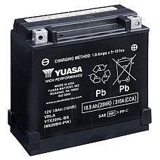 Acumulator Pornire Battery AGM/Dry charged with acid/Starting limited sales to consumers YUASA 12V 189Ah 310A R+ Maintenance free electrolyte included 175x87x155mm Dry charged with acid YTX20HL-BS-PW  BOMBARDIER YUASA YTX20HL-BS-PW YUASA