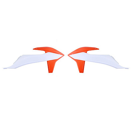 Kituri de plastic Radiator covers colour Orange KTM SX SX-F XC XC-F 125-450 2019-2023 CEMOTO 8422100047 CEM