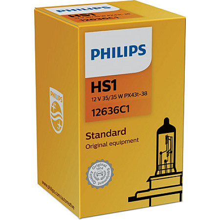 Bec incandescent Bec cutie 1buc HS1 12V 35W PX43T Vision Moto DERBI BOULEVARD GASGAS EC GILERA DNA HUSABERG FE HUSQVARNA SM SMR TE MALAGUTI MADISON PASSWORD SPIDERMAX 200207-200712 PHILIPS PHI 12636C1