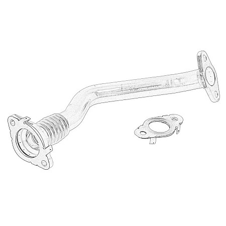 Conducta tubulara, Supapa-AGR Conducta de recirculare fumului evacuare VOLVO S60 II V40 V60 I XC90 II 2.0D 03.15-08.19 VOLVO OE VOLVO 32225133