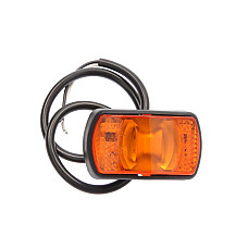 Lampa gabarit Outline marker lights L/R orange LED height 42mm width 71mm depth 25mm surface hose length 500 12/24V with reflector TRUCKLIGHT SM-UN125
