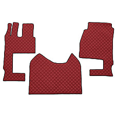Covor compartiment picioare F-CORE pe intregul etaj scaun pasager convertibil cantitate in set 3 szt. material - piele matlasata eko culoare - rosu cabina lata 250 cm MERCEDES ACTROS MP4 / MP5 07.11- F-CORE F-CORE FL04 RED
