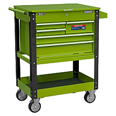 Carucior de diagnosticare Tool trolley/box number of all drawers: 5 colour: green width: 940mm depth: 515mm height: 1050mm SEALEY SEA AP890MHV