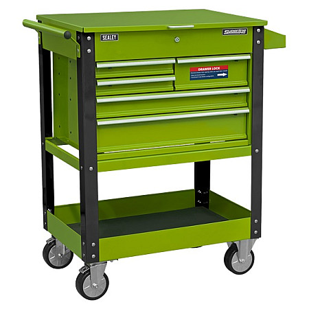 Carucior de diagnosticare Tool trolley/box number of all drawers: 5 colour: green width: 940mm depth: 515mm height: 1050mm SEALEY SEA AP890MHV