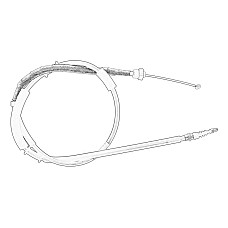 Cablu, frana de parcare Handbrake cable rear L/R 1778mm/1552mm FIAT 500L 0.9-1.6D 09.12- OE FIAT 51963352