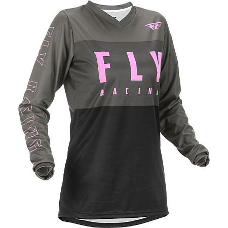 Camasa off-road T-shirt off road FLY RACING WOMEN'S F-16 colour neagra/grey/pink size L FLY FLY 375-821L