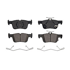 Set placute de frana Spate EN no ECE R90 certification FORD USA EDGE ESCAPE FUSION  LINCOLN MKX MKZ 1.5-3.7 09.10- USA BCD1665AT