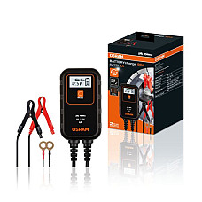 Aparat de incarcat bateria de acumulatori Battery charger charging voltage: 6/12 V OSRAM charging current: 4A power supply: 230V battery type: AGM/Li-Ion/VRLA with lighting of the area behind the car OSRAM OSR OEBCS904