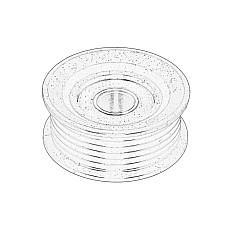 Rola ghidare/conducere, curea transmisie Poly V-belt pulley CHRYSLER 200 300 C 300C PACIFICA TOWN &amp; COUNTRY VOYAGER V DODGE AVENGER CHALLENGER CHARGER DURANGO GRAND JOURNEY FIAT FREEMONT JEEP CHEROKEE 2.7-5.7 01.08- CHRYSLER 05281301AA
