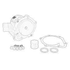 Pompa apa apa AGCO DEUTZ BF4M2013 BF4M2013C BF6M2013 BF6M2013C TDC2013L4 4V TDC2013L6 4V FENDT 409 VARIO 409 VARIO FARMER 410 VARIO 410 VARIO FARMER 411 VARIO 411 VARIO FARMER OE AGCO F731200610030-AGCO