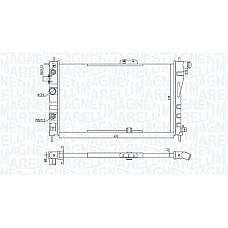 Radiator, racire motor Radiator motor Automat  DAEWOO NEXIA 1.5 MAGNETI MARELLI 350213197900