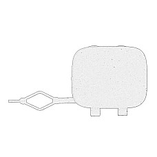 Capac carlig remorcare Dop limba de tractare fata fits CITROEN C ELYSEE 1116 1622437780