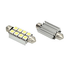 Bec incandescent LED light bulb LED 2pcs C5W 12V max. 192W light colour white socket type SV85-8 length: 41mm no road approval for vehicles with CAN-Bus M-TECH LB327W