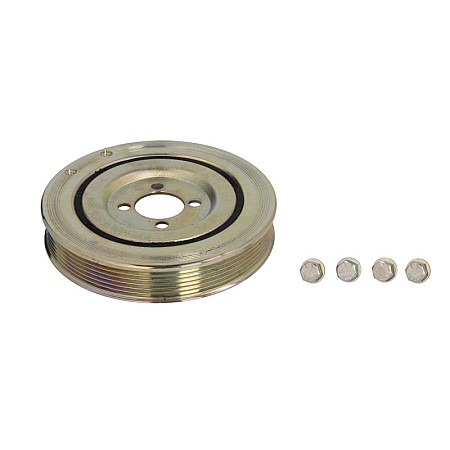 Fulie curea, arbore cotit Crankshaft pulley number of ribs: 6 with bolts ALFA ROMEO MITO CHEVROLET AVEO CITROEN NEMO NEMO/MINIVAN FIAT 500 500 C 500L 500X DOBLO DOBLO CARGO FIORINO 1.0H-1.8 09.00- SNR DPF358.09K1