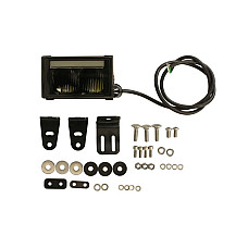 Far faza lunga Universal headlamp L/R long-range LED 12/24V width 130mm height 74mm depth: 104mm transparent aluminium neagra position lights with position light WAS 1591 W224.1
