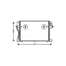 Condensator, climatizare A/C condenser VOLVO 850 C70 I S70 V70 I XC70 I 2.0-2.5D 06.91-10.05 AVA COOLING VO5077 AVA