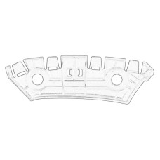 Suport, bara protectie Ghid bara de protectie Fata Dreapta plastic SKODA CITIGO VW LOAD UP UP! 1.0/1.0CNG/Electric 08.11- OE VW 1S0 807 184A