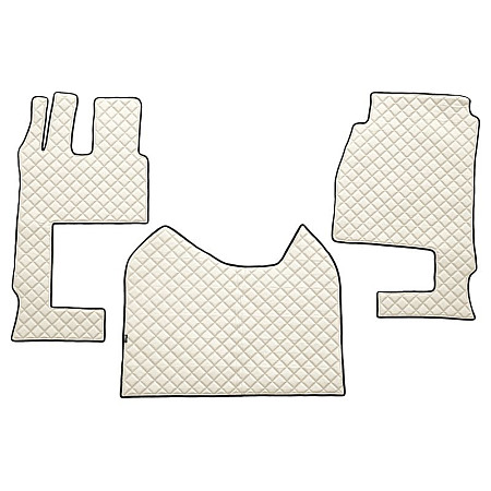 Covor compartiment picioare F-CORE pe intregul etaj scaun pasager convertibil cantitate in set 3 szt. material - piele matlasata eko culoare - sampanie cabina lata 250 cm MERCEDES ACTROS MP4 / MP5 07.11- F-CORE F-CORE FL04 CHAMP