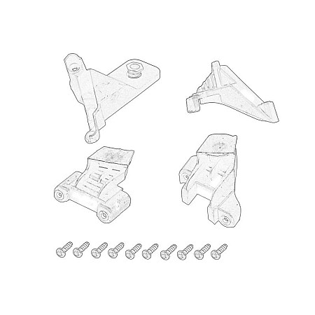 Maner, dispozitiv de reglare a sistemului de reglare faruri Headlamp bracket repair kit front L CITROEN JUMPER FIAT DUCATO PEUGEOT BOXER 06.14- OE FIAT 1375112080