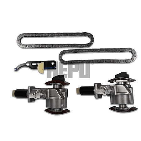 Chit lant de distributie Timing set chain + elements AUDI A4 B5 A4 B6 A6 C4 A6 C5 A8 D2 ALLROAD C5 SEAT LEON TOLEDO II SKODA OCTAVIA I VW GOLF IV PASSAT B5 PASSAT B5.5 1.8-2.8 12.95-06.06 HEPU HEP21-0469