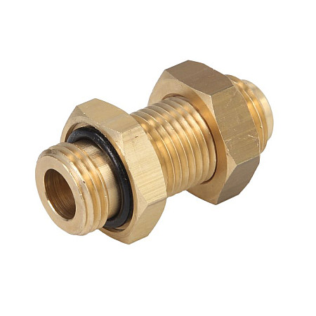 Cap de cuplare Montare TEKALAN Bulkhead/Conector drept M16x15 metal cantitate per impachetare: 1buc cu piulita PNEUMATICS PNPM16/M16DU