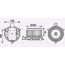 Electromotor, ventilatie interioara Suflanta de aer LEXUS LX TOYOTA LAND CRUISER 200 4.5D-5.7 08.07- AVA COOLING TO8740 AVA