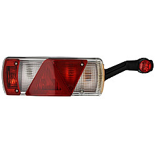 Stop spate Rear lamp R ECOPOINT II 24V triangular reflector with extension arm lamp connector: 2 x ASS2 2PIN/ASS 7.1 7PIN  KOGEL ASPOCK A25-2950-511