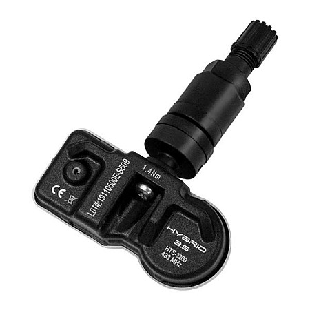 Senzor, sistem de control al presiunii pneuri TPMS wheel air sensor HAMATON EU-PRO Hybrid 35 universal programmable with aluminium valve dark-grey 433 MHz EUROPE requires programming HAMATON HAM-HTS-A68BP