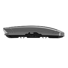 Cutie pavilion Roof box Motion XT XL way of opening: from both sides colour: titanium glossy capacity: 500 l 215x915x44 cm 5-7/3-5 payload: 75 kg weight: 235 kg. THULE 6976 adapter required for SlideBar THULE THU 629800