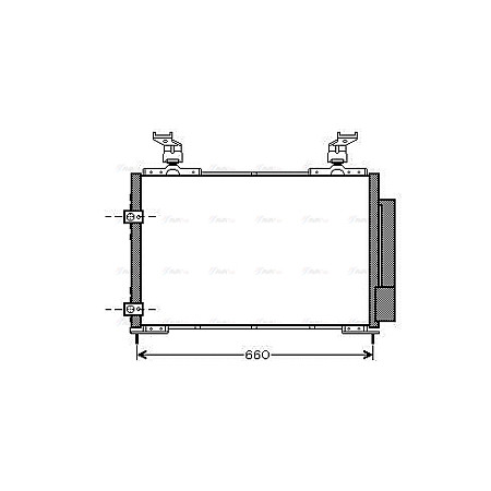Condensator, climatizare A/C condenser with dryer HONDA PILOT 3.5 09.02-12.04 AVA COOLING HD5217D AVA