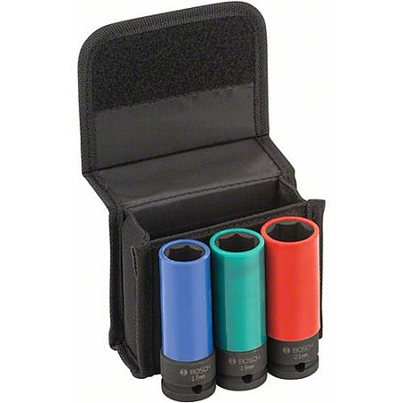 &quot;Set scule Set tubulare impact Hexagonal dimensiune tubulara: 1/2&quot;&quot; 3 buc cu pereti subtiri impachetare: husa forjat la cald pentru jantele din ALUMINIU&quot; BOSCH 2 608 551 102