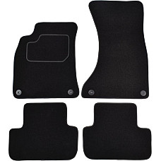 Covoras podea textil Floor mats Velours 4 pcs front/rear set colour neagra AUDI A4 B8 11.07-12.15 Saloon / Station wagon MAMMOOTH MMT A041 AUD125 PRM 01