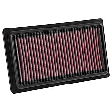 Panou de filtrare (cartus) Sports air filter - Panel Square dl.: 250mm szer.: 148mm wys.:27mm  HYUNDAI BAYON I20 ACTIVE I20 I I20 II I20 III 1.0-1.6 08.08- K&amp;N FILTERS 33-3052