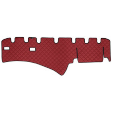 Material pentru plansa de bord Covoras de bord rosu Piele matlasata EKO ECO-LEATHER Q SCANIA LPGRS PGRT 03.04- F-CORE F-CORE FD01 RED