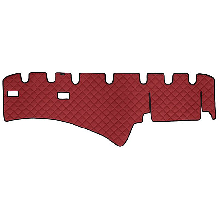 Material pentru plansa de bord Covoras de bord rosu Piele matlasata EKO ECO-LEATHER Q SCANIA LPGRS PGRT 03.04- F-CORE F-CORE FD01 RED
