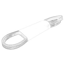 Curea transmisie cu caneluri Multi-V-belt 6PK2012 CHRYSLER PACIFICA 3.6 08.17- CHRYSLER 05281261AA