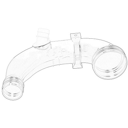 Furtun ear supraalimentare Tub de incarcare aer debitmetru / turbina FIAT DOBLO DOBLO CARGO OPEL COMBO TOUR COMBO/MINIVAN 1.3D 02.10- OE FIAT 51875955