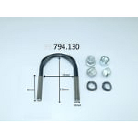 Brida arc Leaf spring shackle 130mm M14  MERCEDES SPRINTER 2-T B901 B902 SPRINTER 35-T B906 SPRINTER 35-T B907 SPRINTER 35-T B907 B910 SPRINTER 3-T B903 1.8-3.5 01.95- LS GERMANY 794130-LS